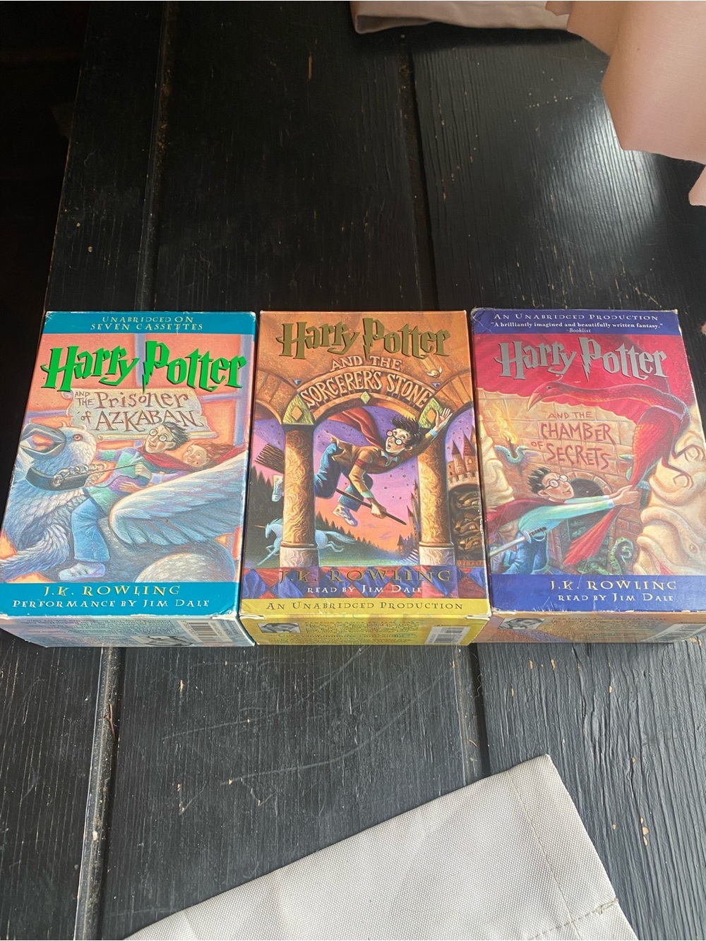 Harry Potter Cover set of 3 books on tape